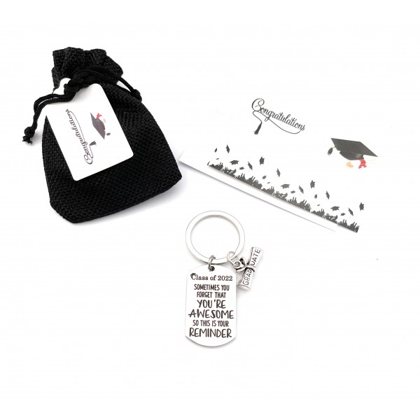 Class of 2022 Graduation Keyring Sometimes Quote 